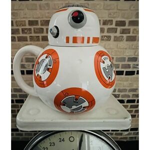Star Wars BB-8 3D‎ Droid Ceramic Mug 16 Oz Force Awakens Coffee Tea Mug with lid